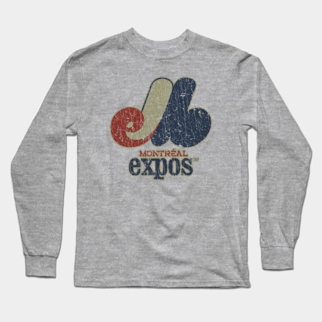 MONTREAL EXPOS 70S - RETRO STYLE Long Sleeve T-Shirt by lekhartimah